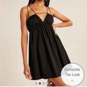 Abercrombie & Fitch Black Baby Doll Dress